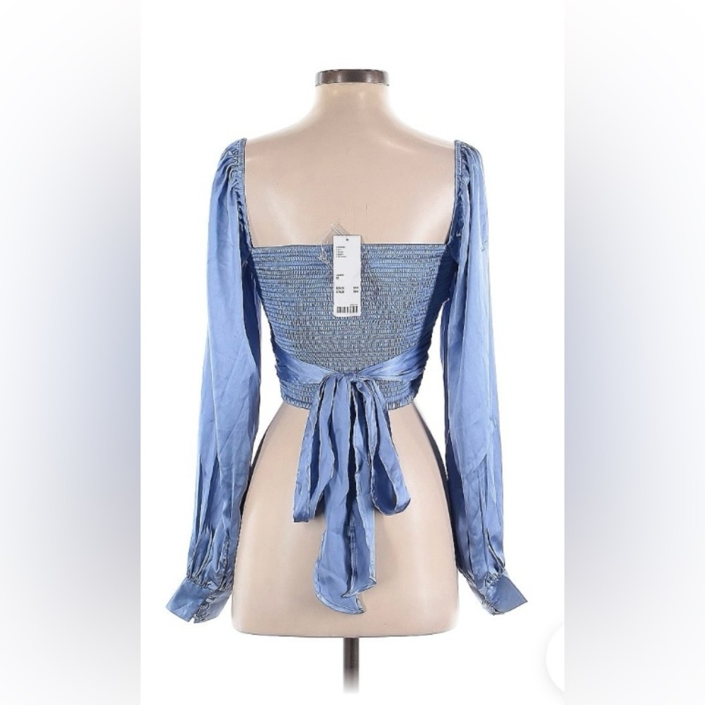 Elegant Blue Women's Top - Picture 2 of 5